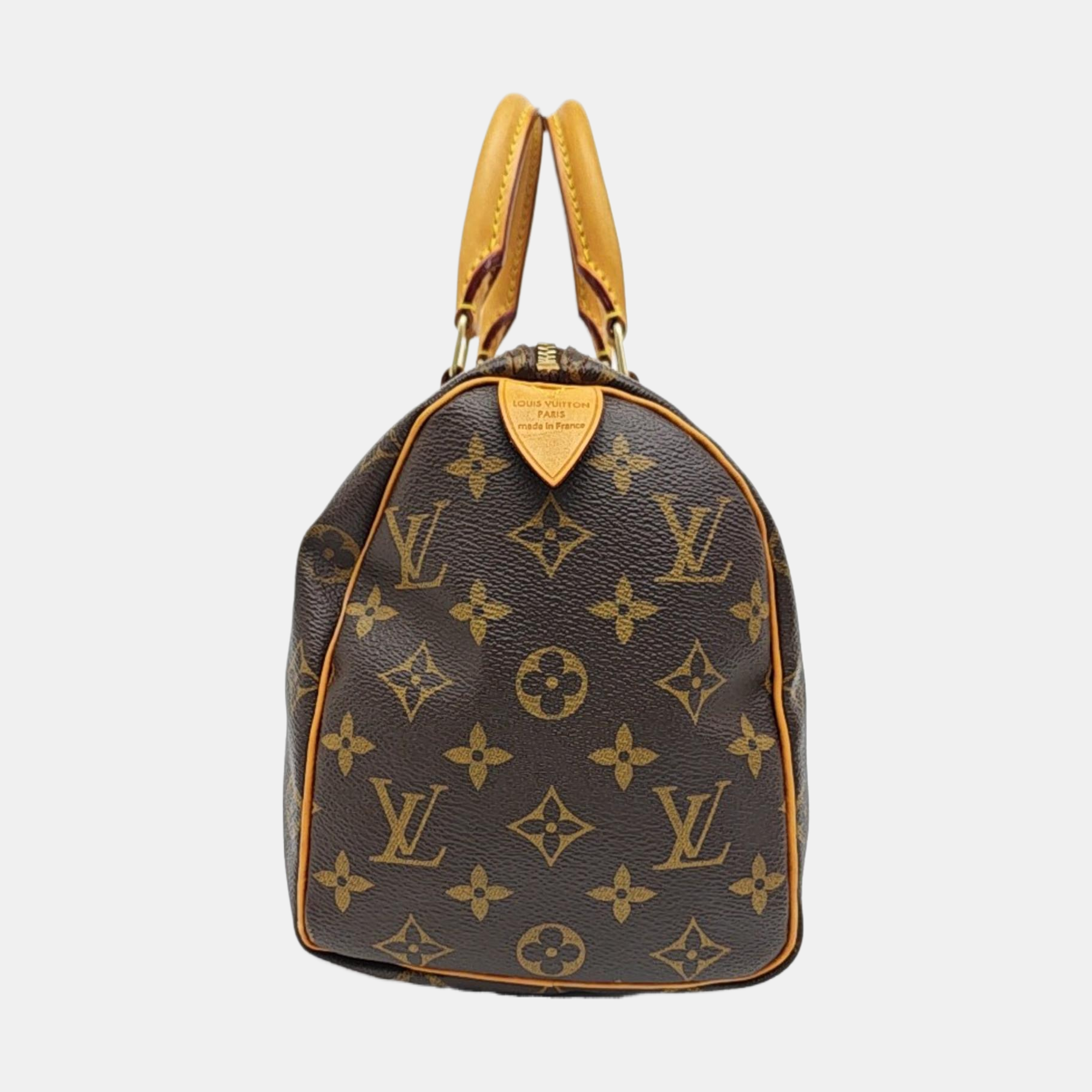 SPEEDY 25 Monogram Coated Canvas Brown