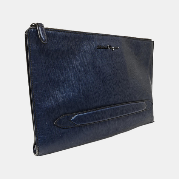 Calfskin Clutch Blue