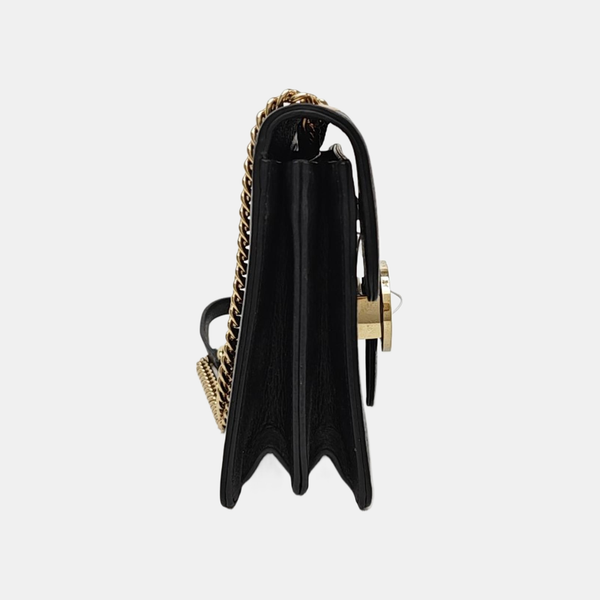 Interlocking G Small Calfskin Black