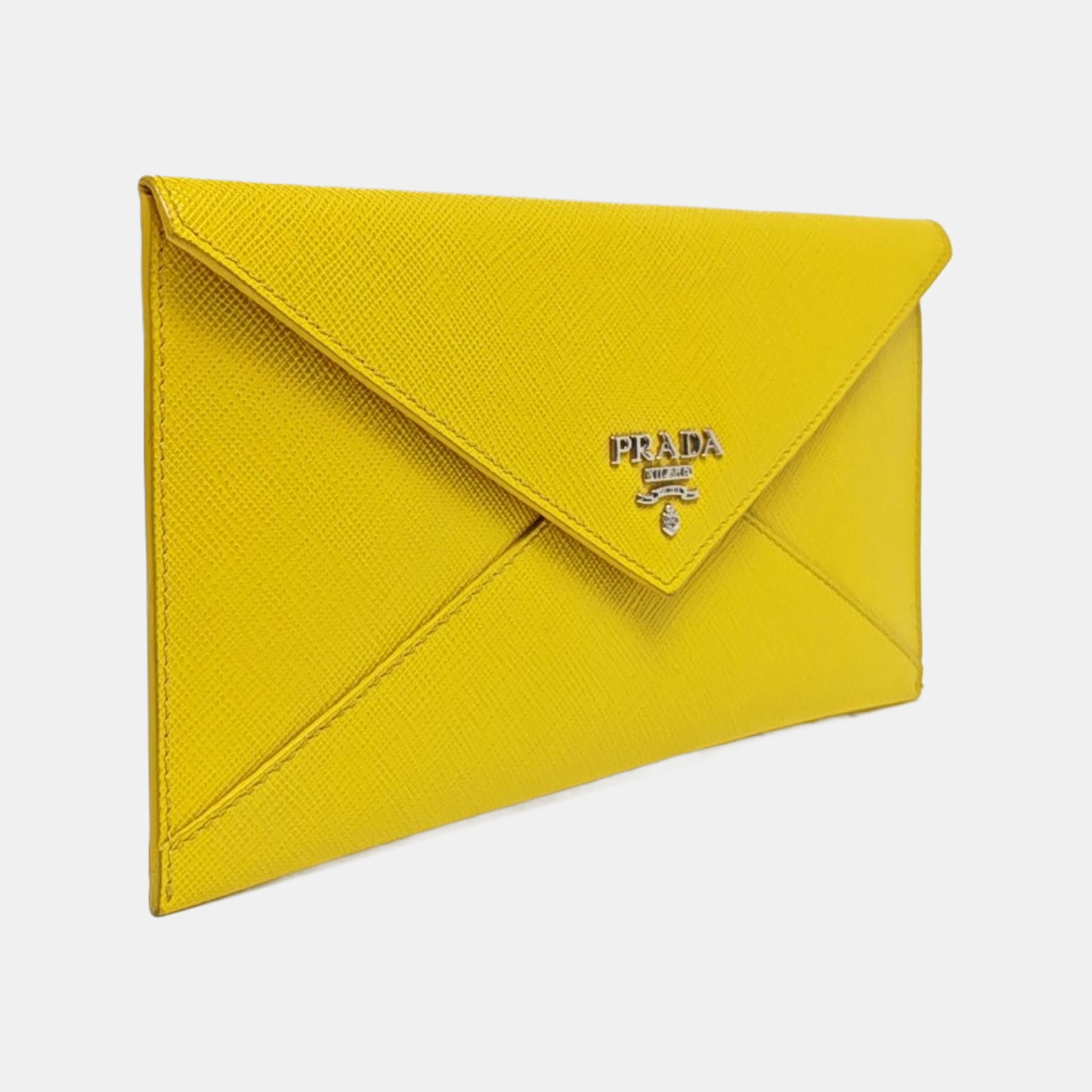 Calfskin Card Holder Yellow