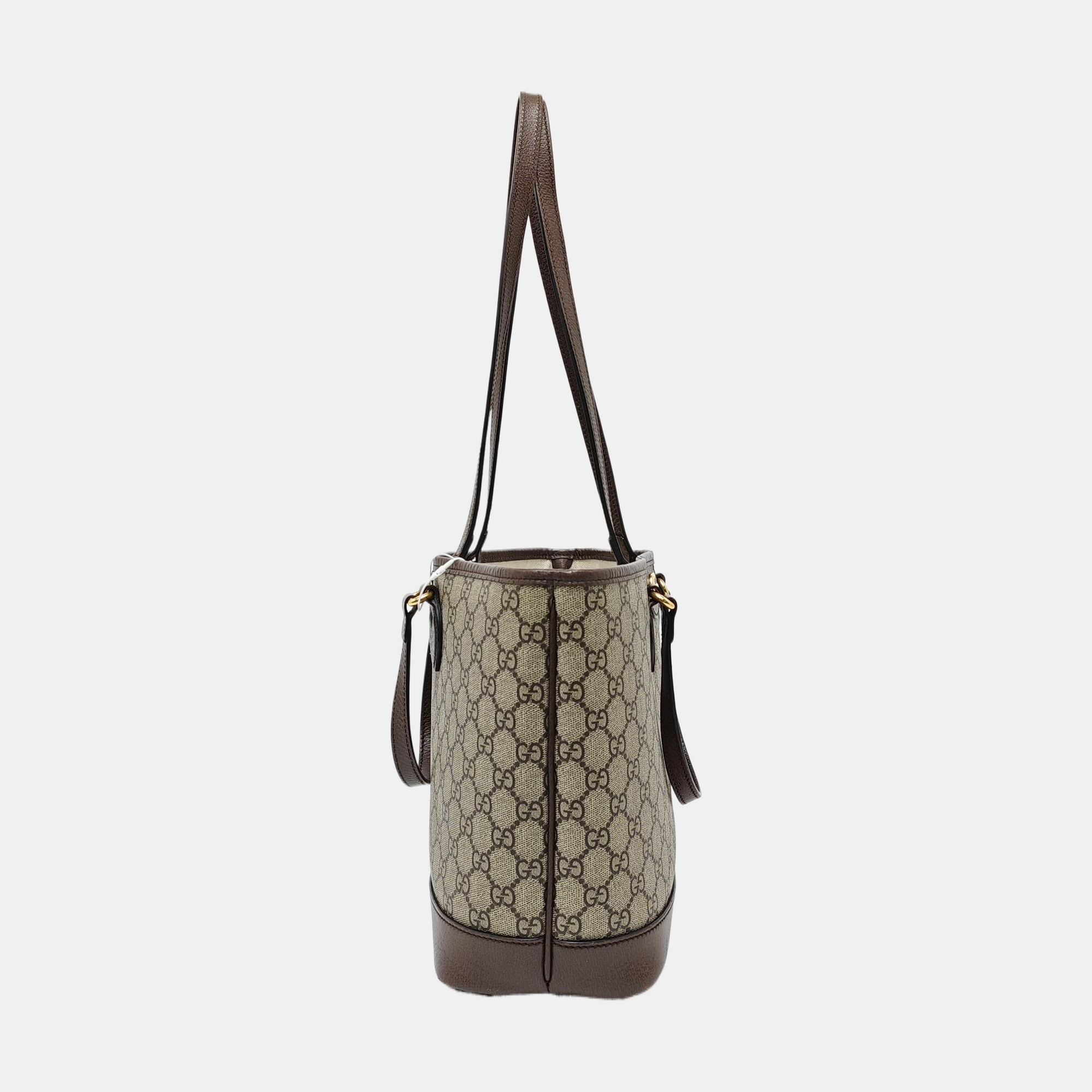 Ophidia Medium Monogram Coated Canvas Beige