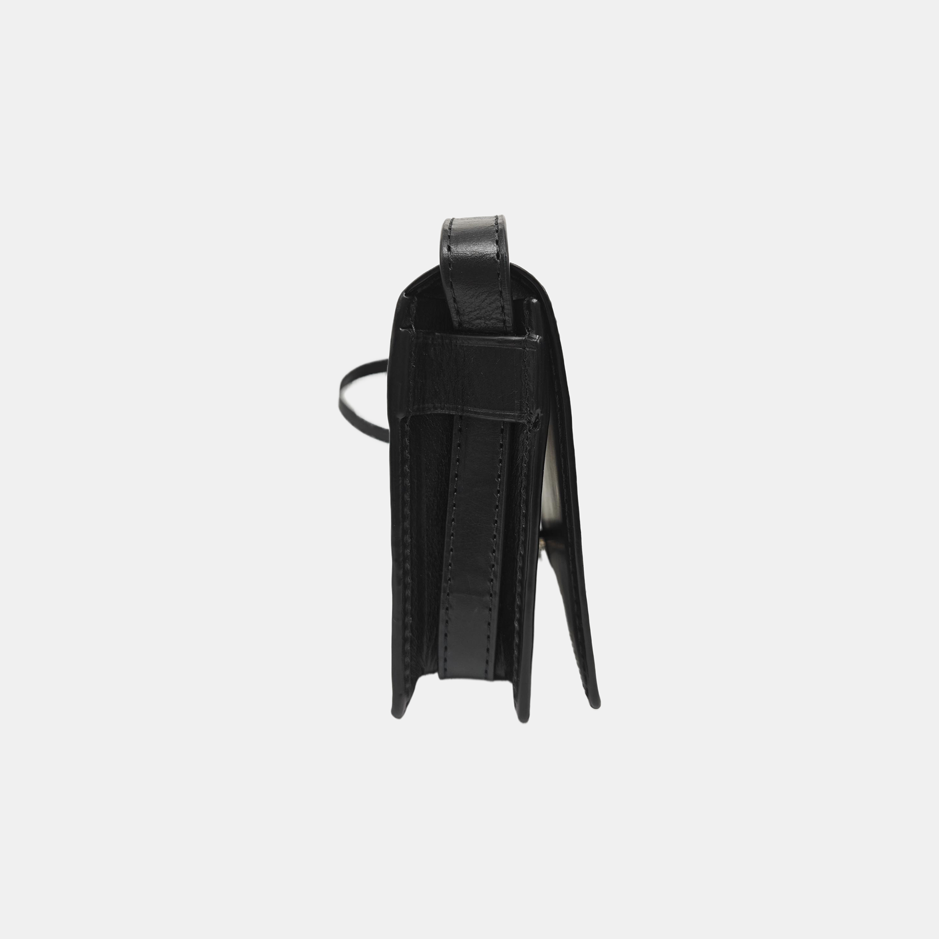 Calfskin Shoulder Bag Black