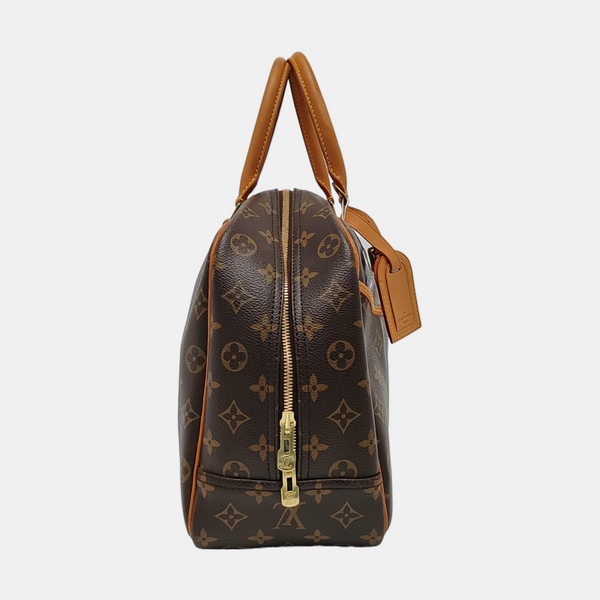DEAUVILLE MM Monogram Coated Canvas Brown