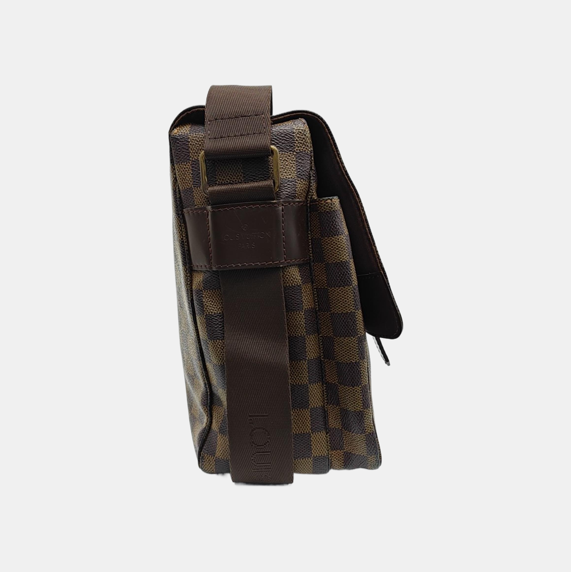 BROADWAY Damier Ebene Coated Canvas Brown