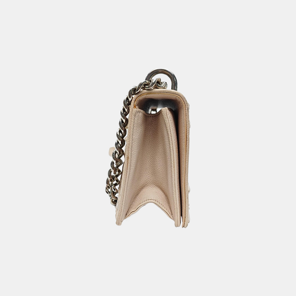 Cannage Calfskin Crossbody Bag Pink