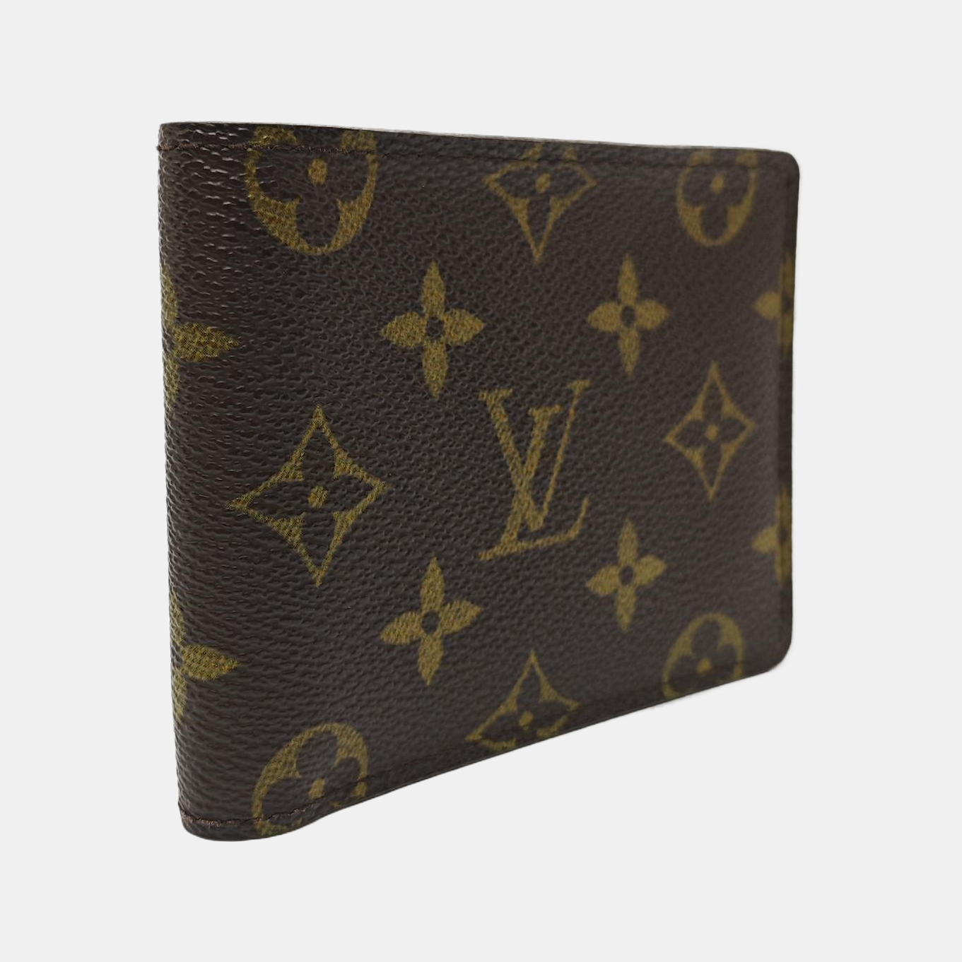 Monogram Coated Canvas Card Holder Brown