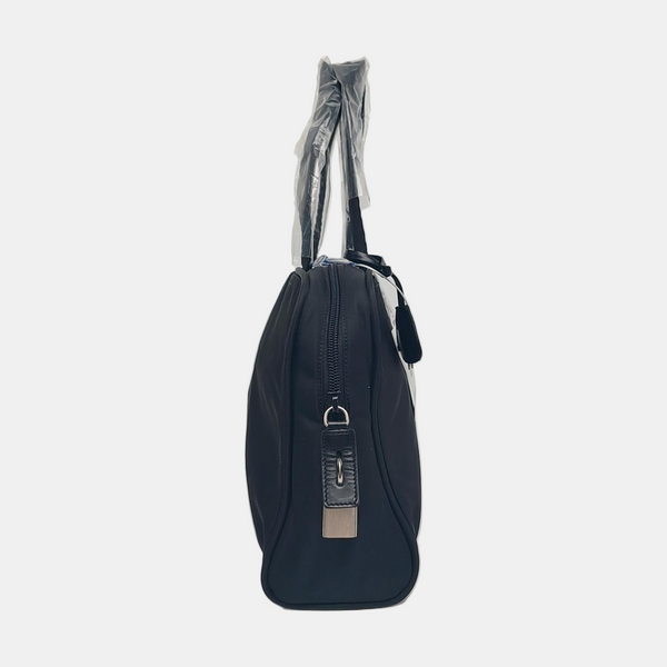 Nylon Top Handle Bag Black