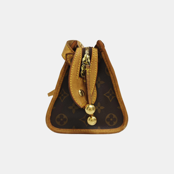 POPINCOURT Monogram Coated Canvas Brown