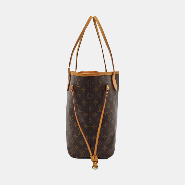 NEVERFULL MM Monogram Coated Canvas Brown