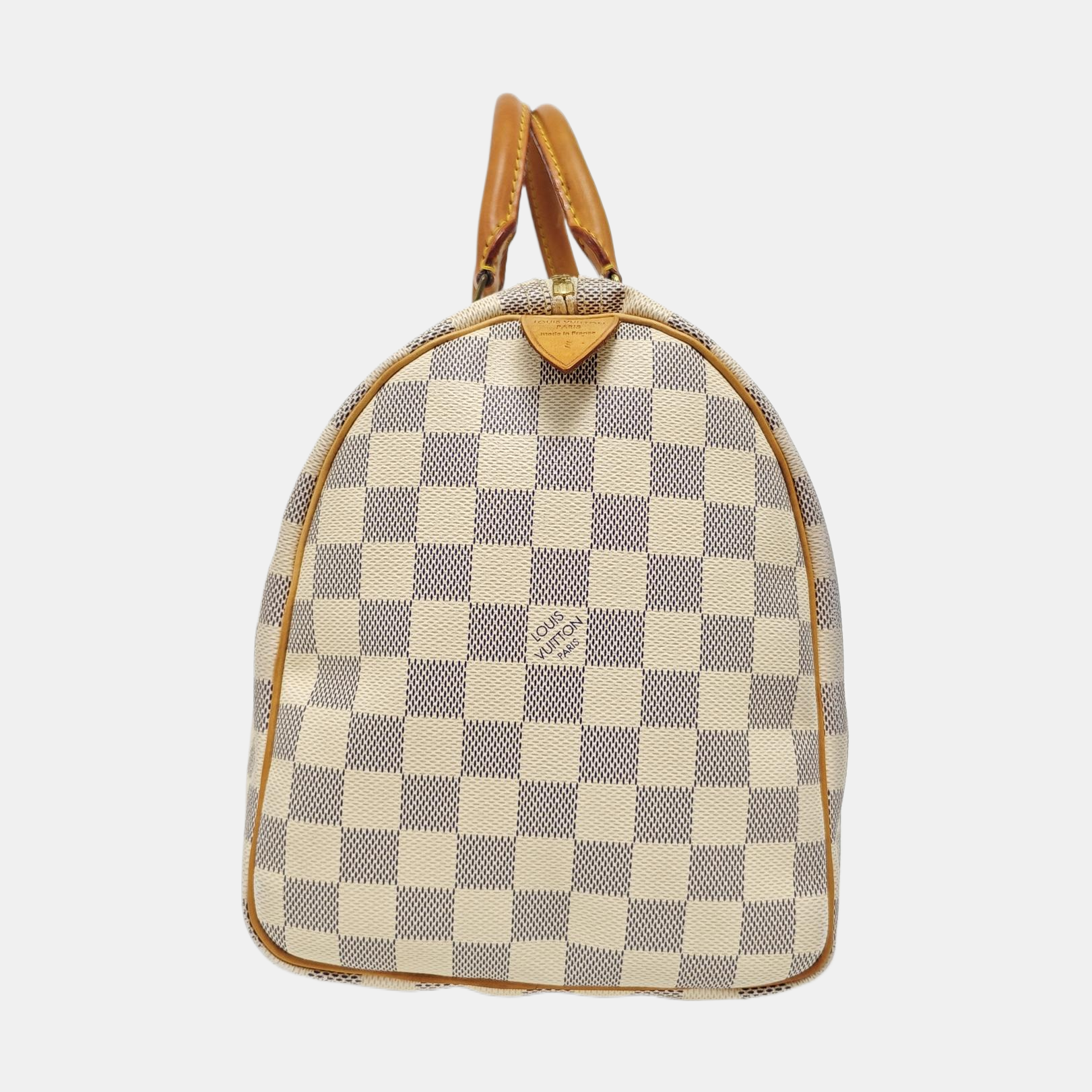 SPEEDY 30 Damier Azur Coated Canvas White