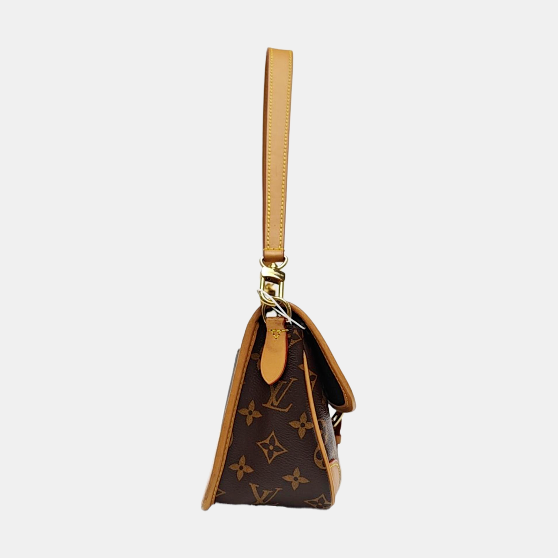 DIANE Monogram Coated Canvas Brown