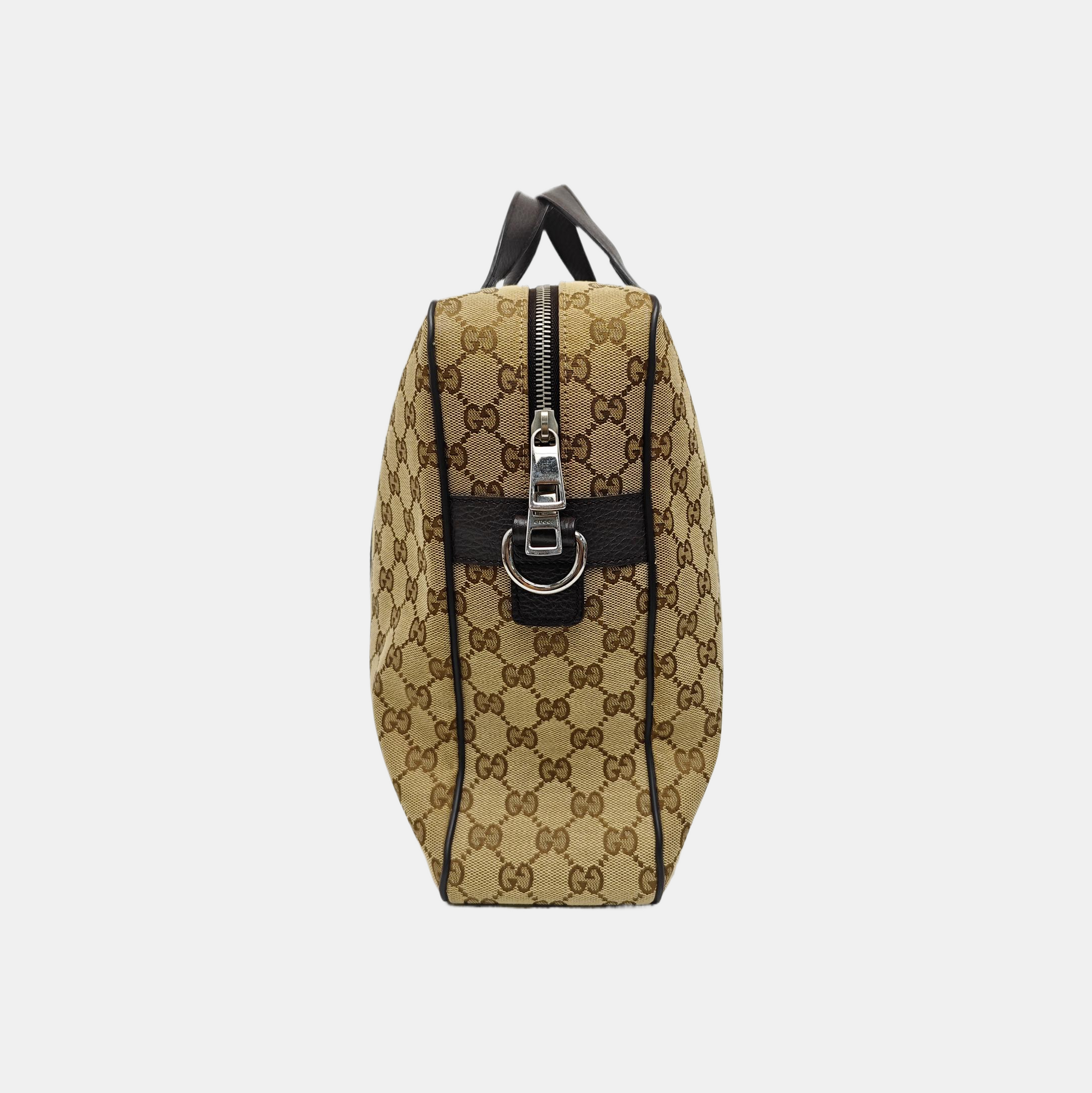Monogram Canvas Shoulder Bag Brown