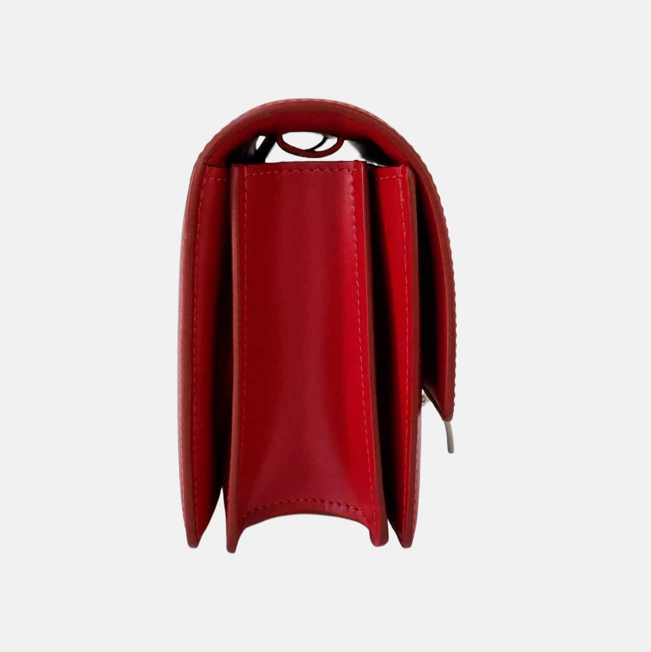 Authenticated pre-owned  CLASSIC BOX Mini Calfskin Red - Shoulder Bag at Looply