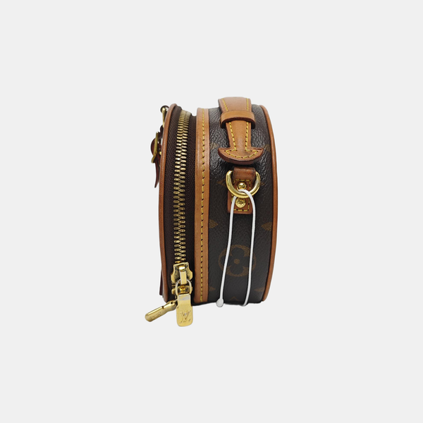 BOITE CHAPEAU Mini Monogram Coated Canvas Brown
