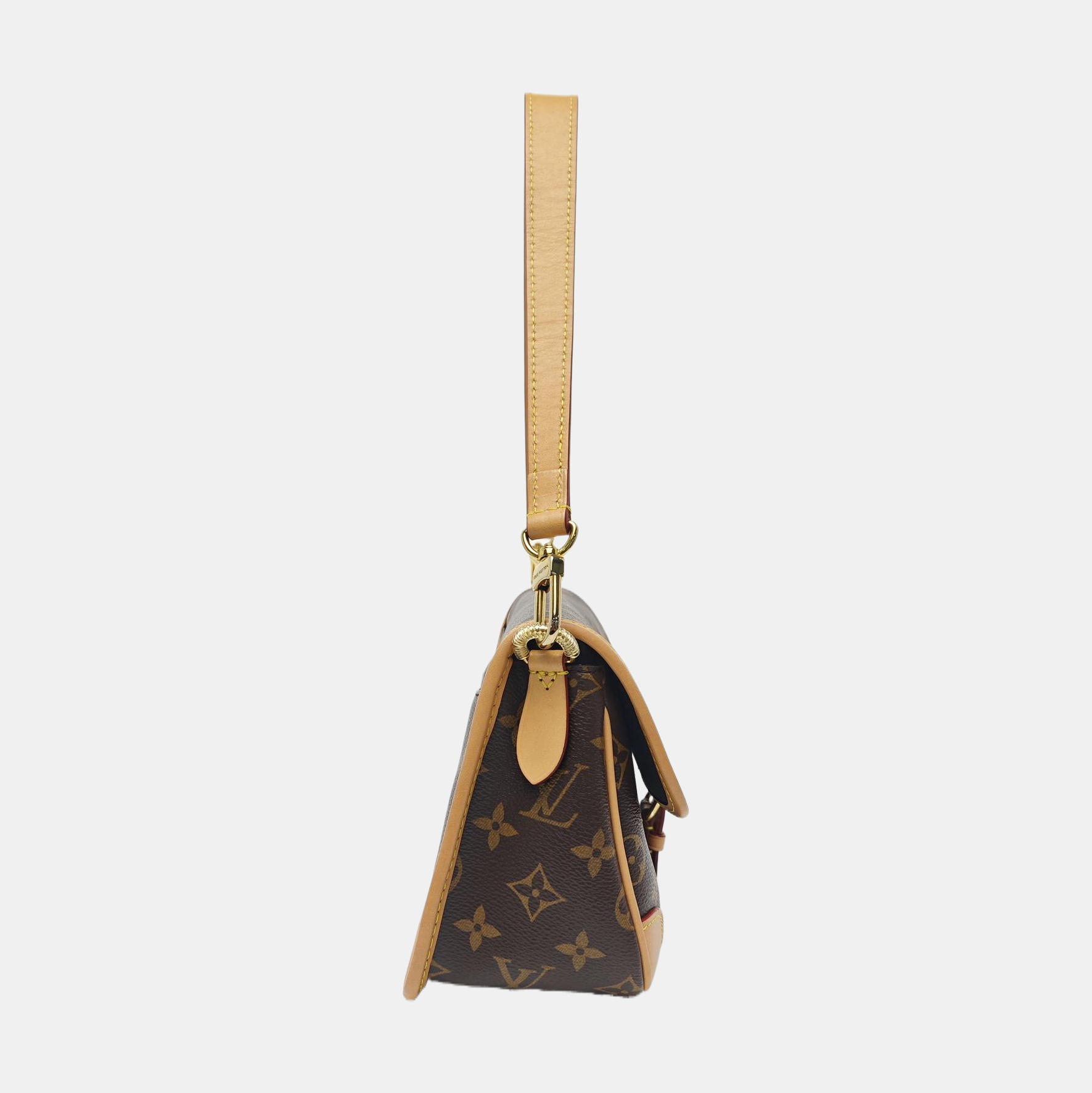 DIANE Monogram Coated Canvas Brown