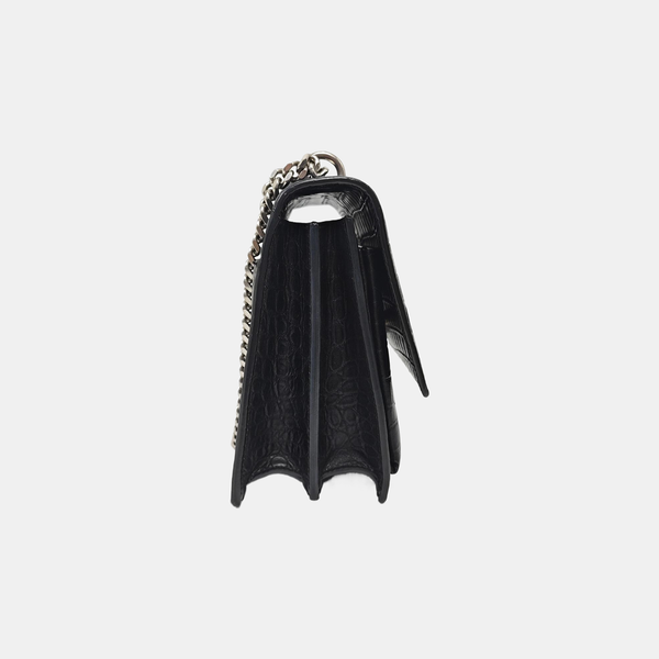 SUNSET Medium Calfskin Black