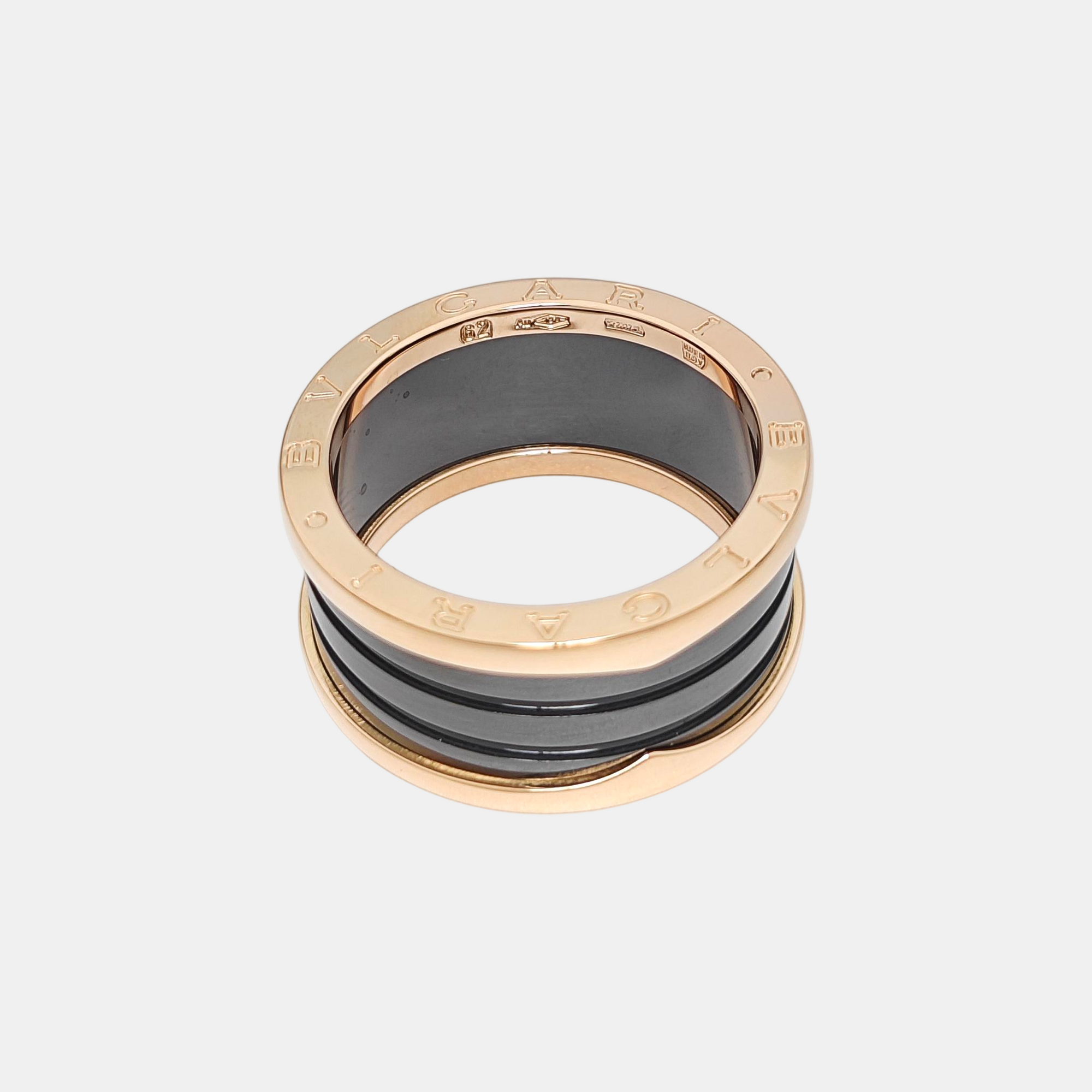 B.ZERO1 18k Rose Gold Ring EU 62