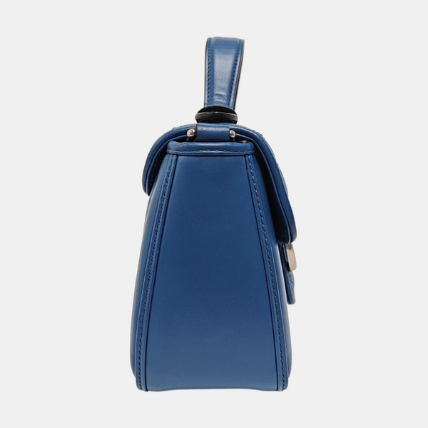GG Marmont Mini Quilted Calfskin Blue