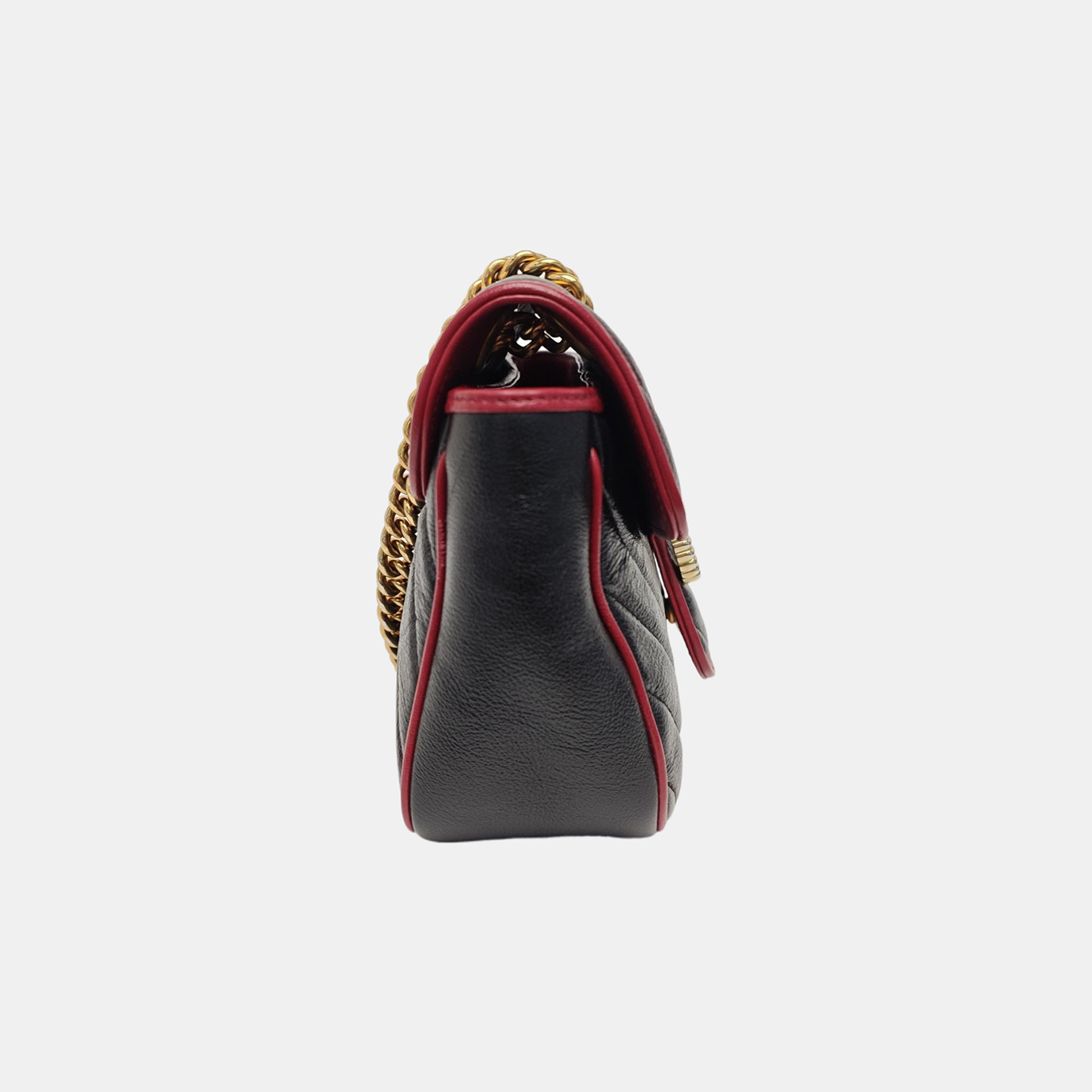 GG Marmont Medium Quilted Calfskin Black