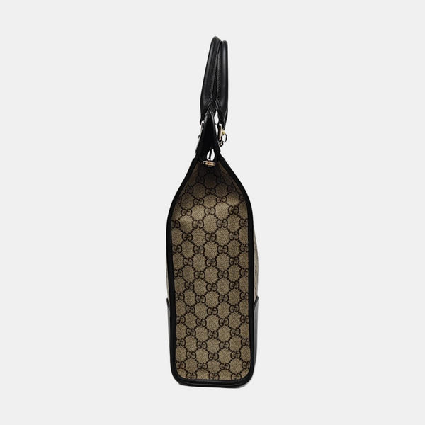 Ophidia Medium Monogram Coated Canvas Beige