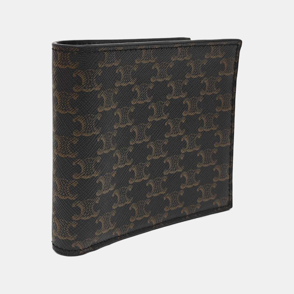 Coated Canvas Wallet Brown