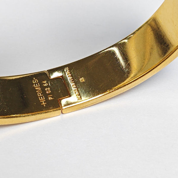 Clic H Metal Gold Bangle