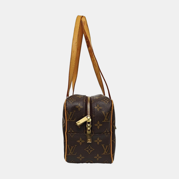 CITE MM Monogram Coated Canvas Brown
