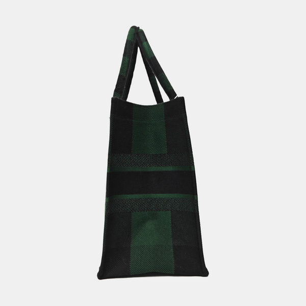 Authenticated pre-owned  Book Tote Medium Canvas Green - Tote Bag at Looply