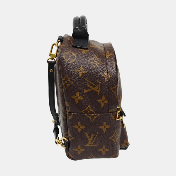 PALM SPRINGS Mini Monogram Coated Canvas Brown