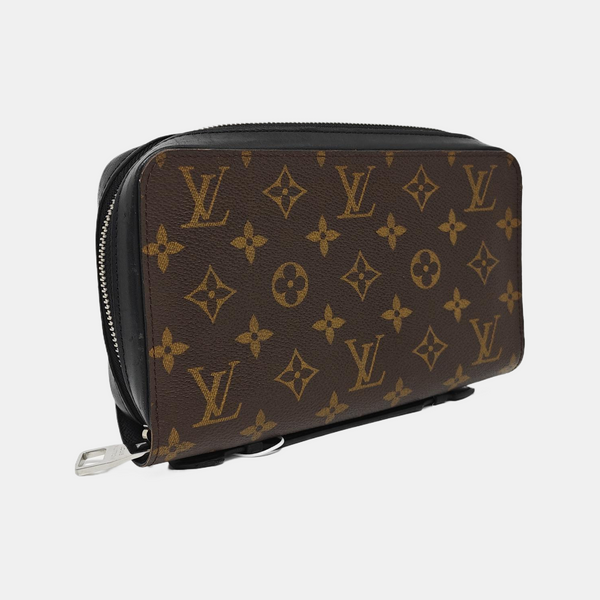 Monogram Coated Canvas Wallet Brown