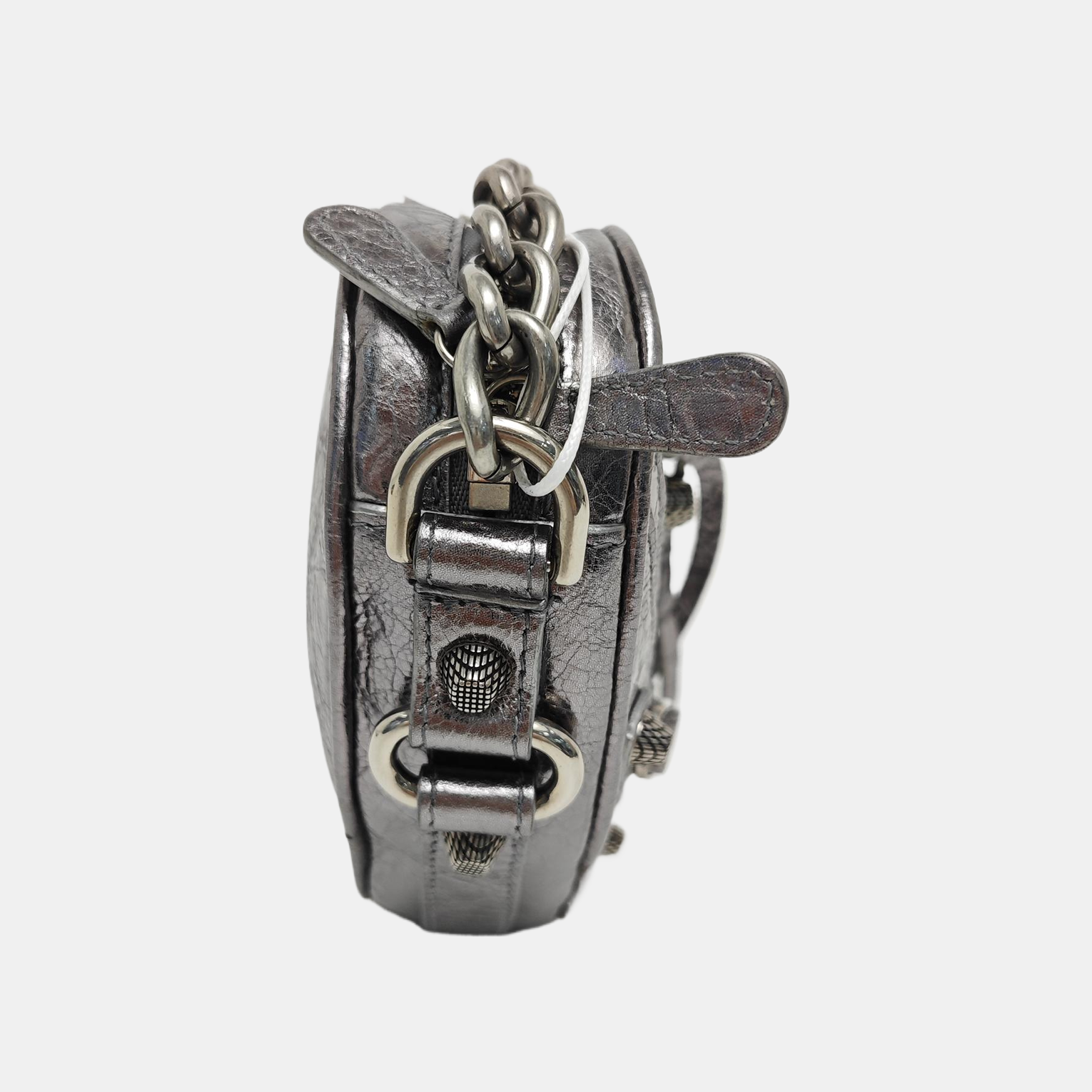 Le Cagole Mini Lambskin Silver