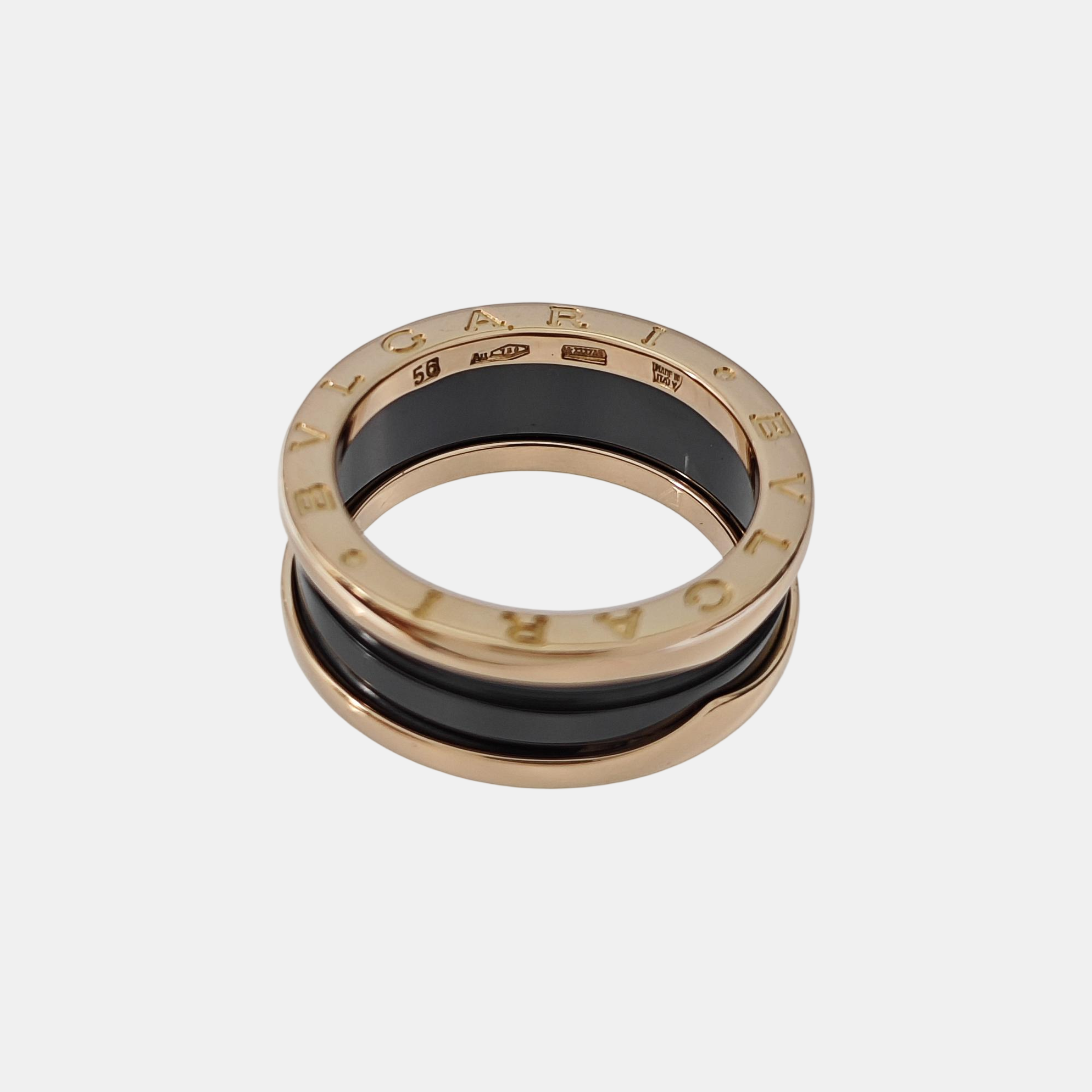 B.ZERO1 18k Rose Gold Ring EU 56