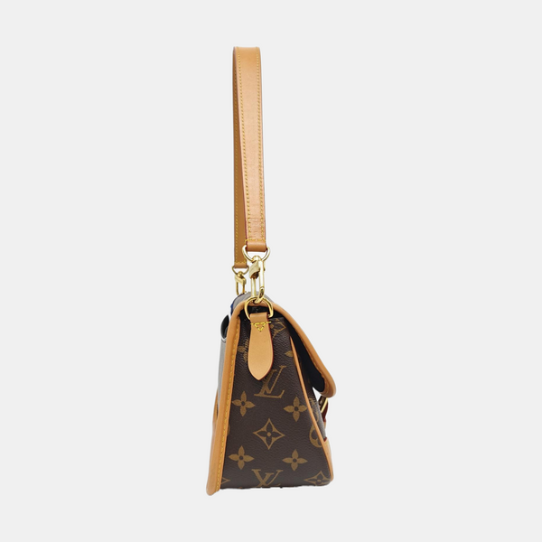DIANE Monogram Coated Canvas Brown