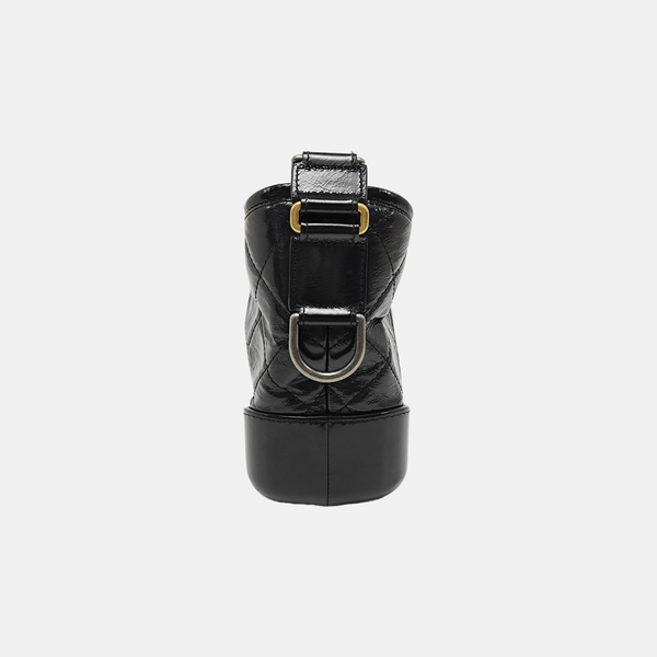 GABRIELLE Small Quilted Calfskin Black