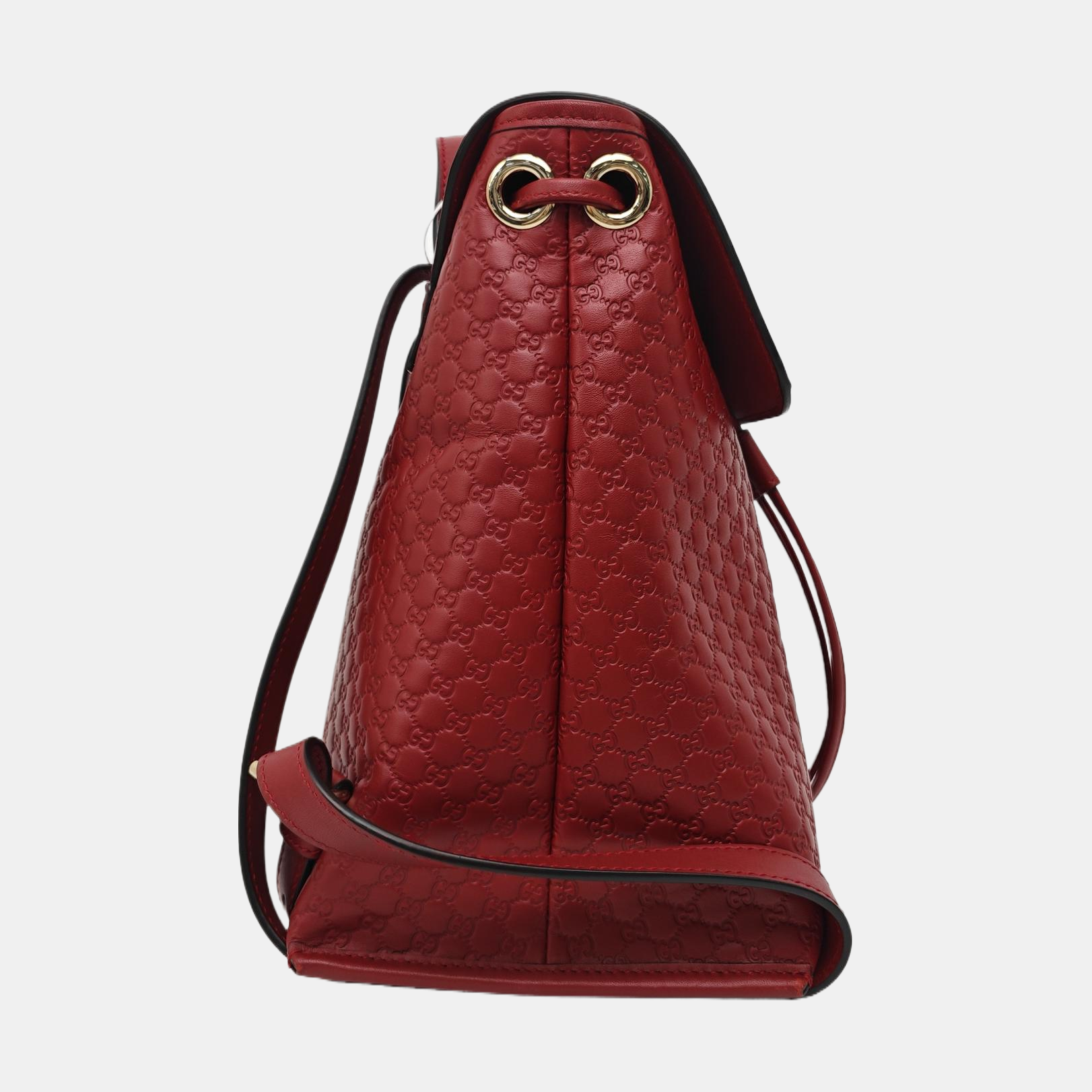 Monogram Calfskin Backpack Red