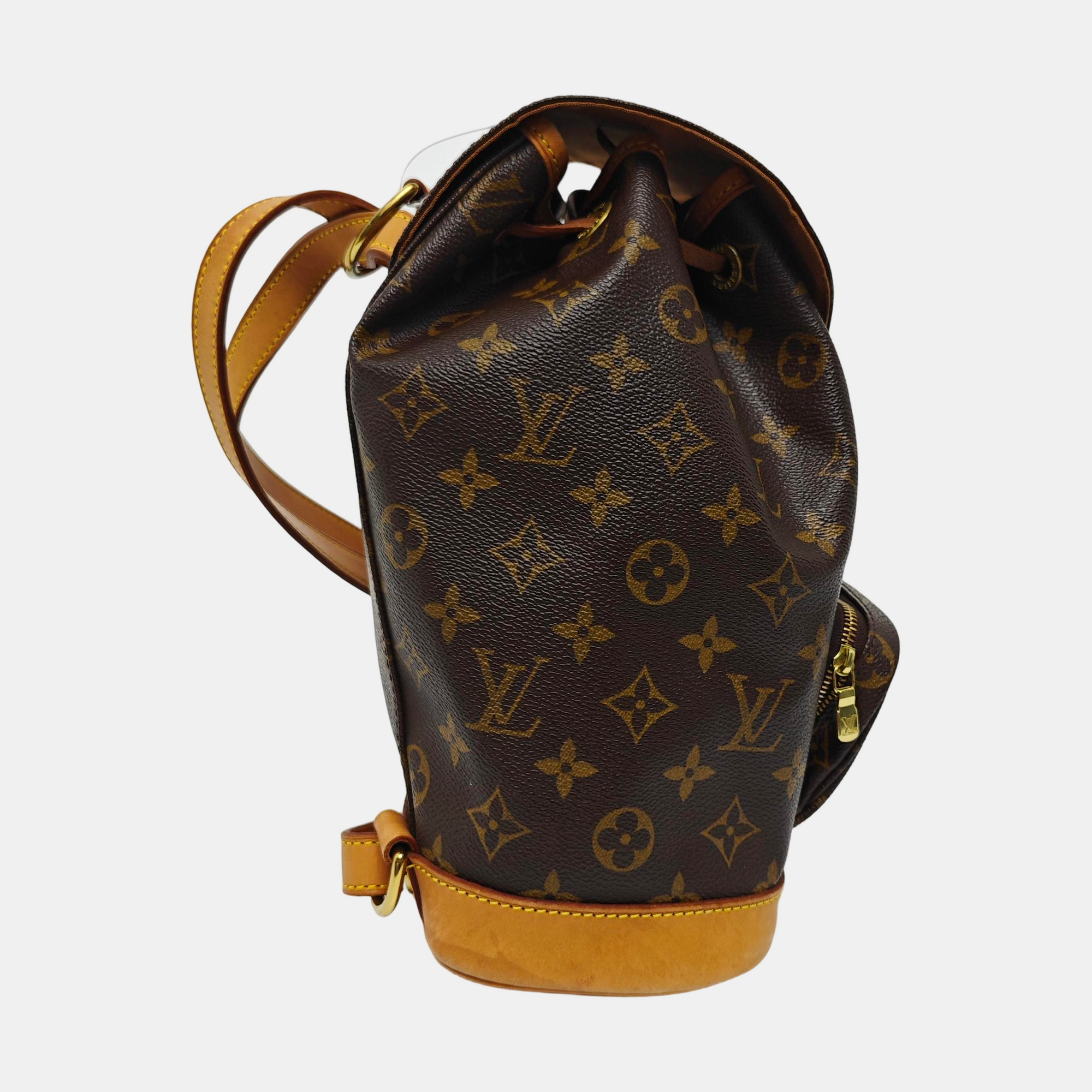 MONTSOURIS MM Monogram Coated Canvas Brown