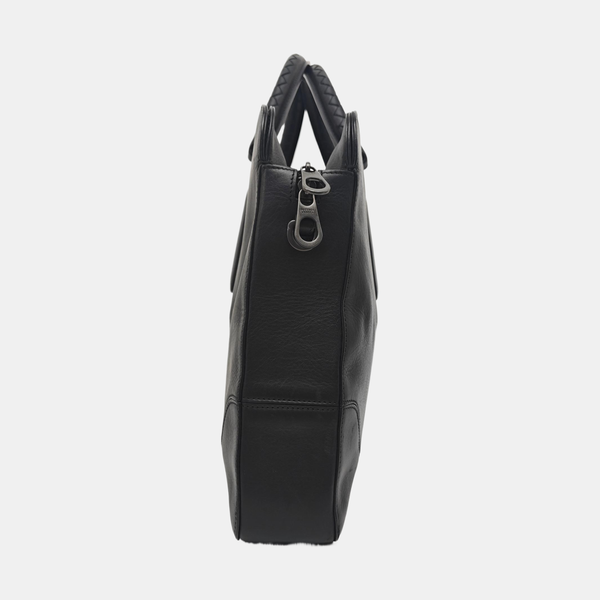 Calfskin Shoulder Bag Black