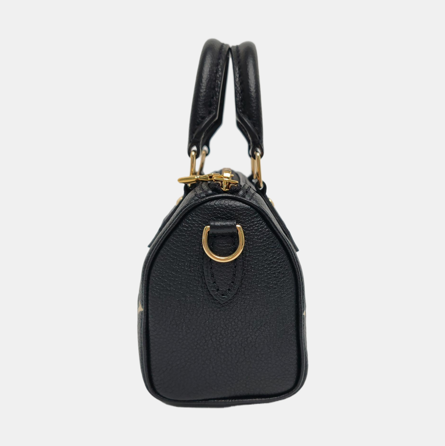 SPEEDY Nano Monogram Calfskin Black