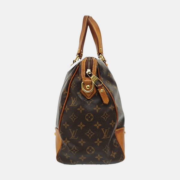 RETIRO GM Monogram Coated Canvas Brown