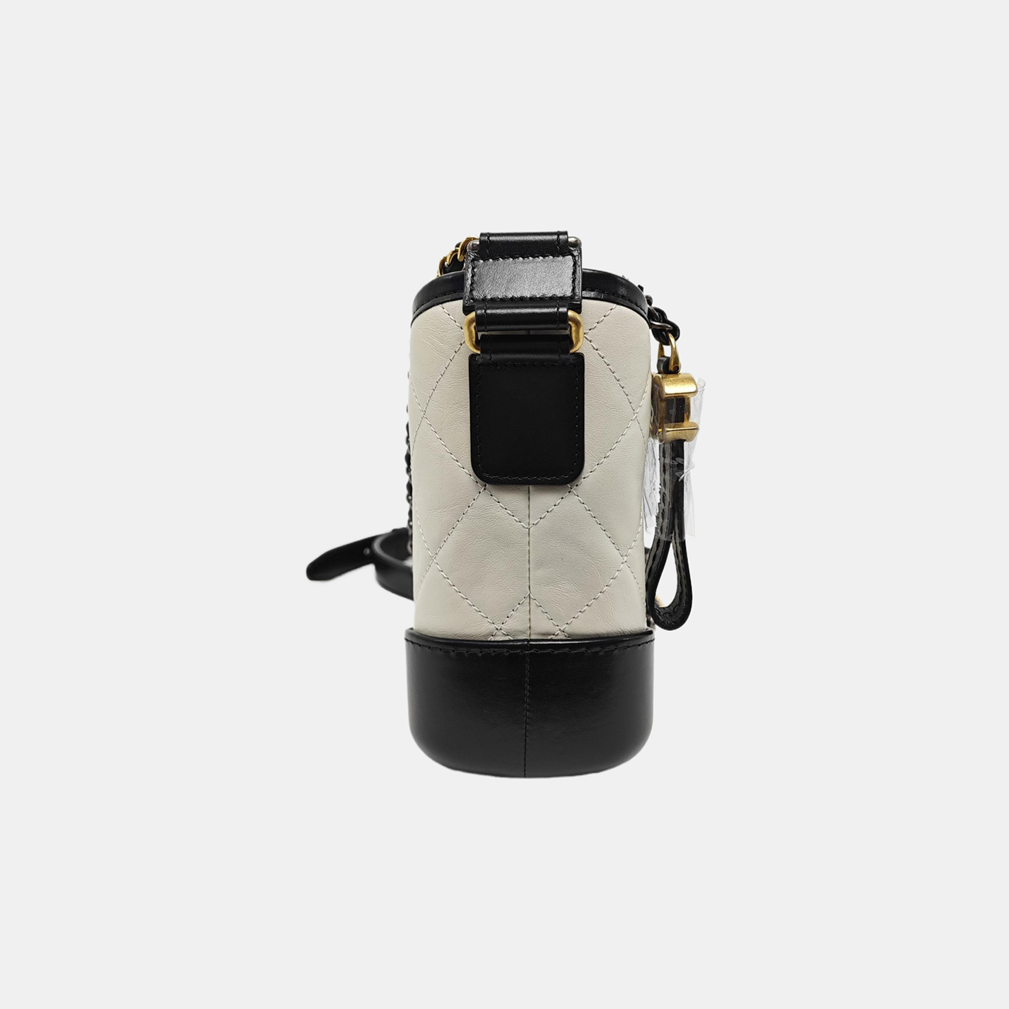 Authenticated pre-owned  GABRIELLE Small Quilted Calfskin White - Shoulder Bag at Looply