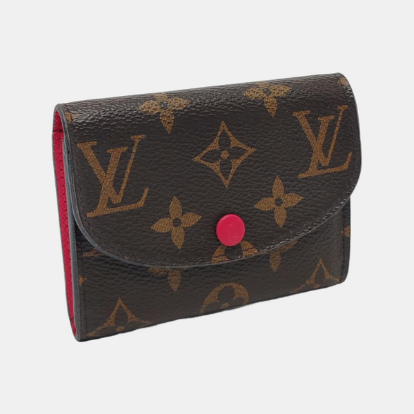 ROSALIE Monogram Coated Canvas Brown Wallet