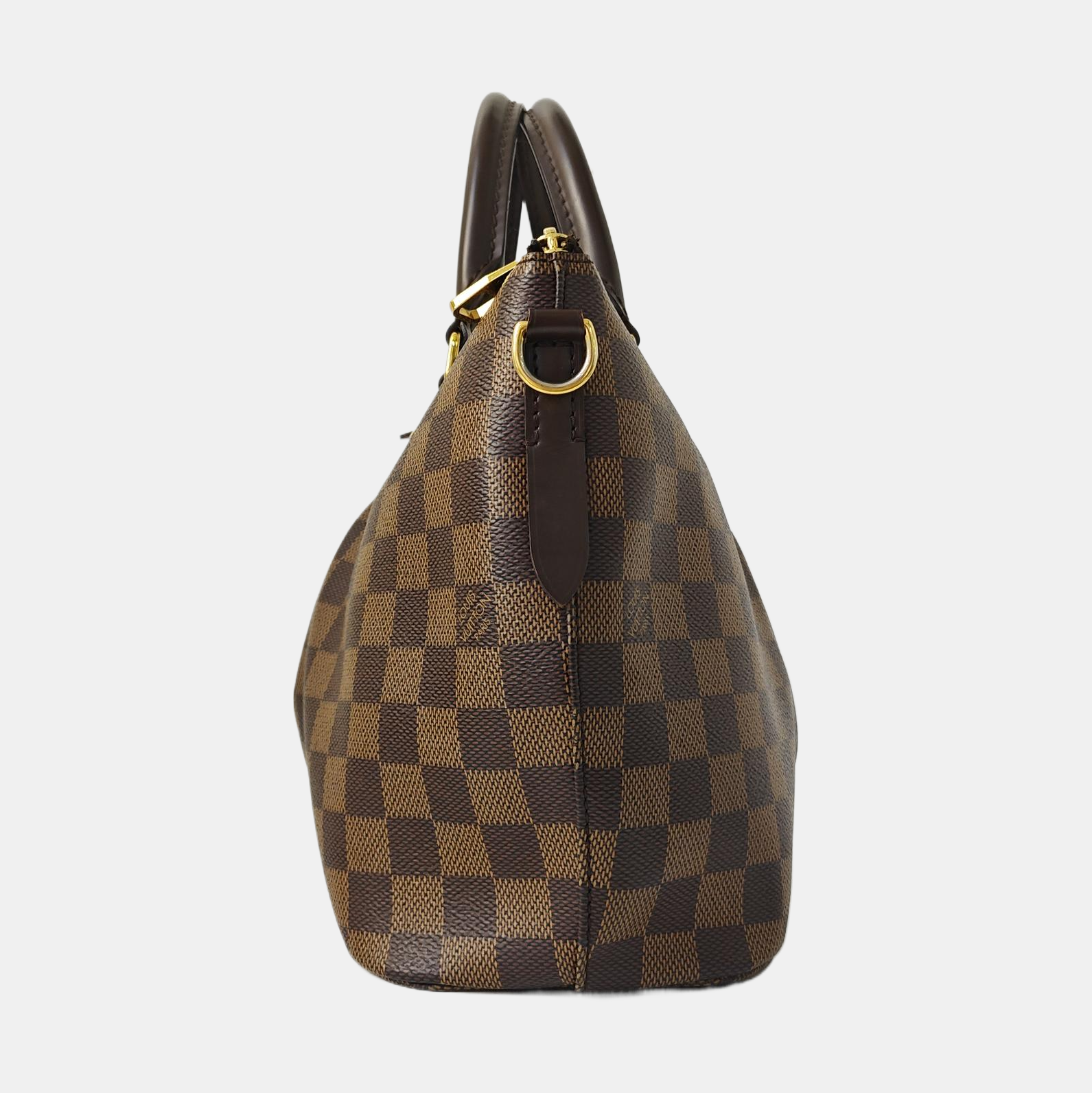 SIENA Damier Ebene Coated Canvas Brown