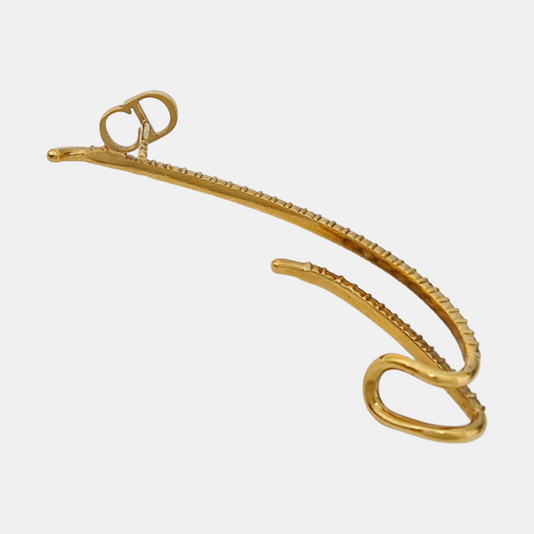Petit CD Metal Gold Stud Earrings