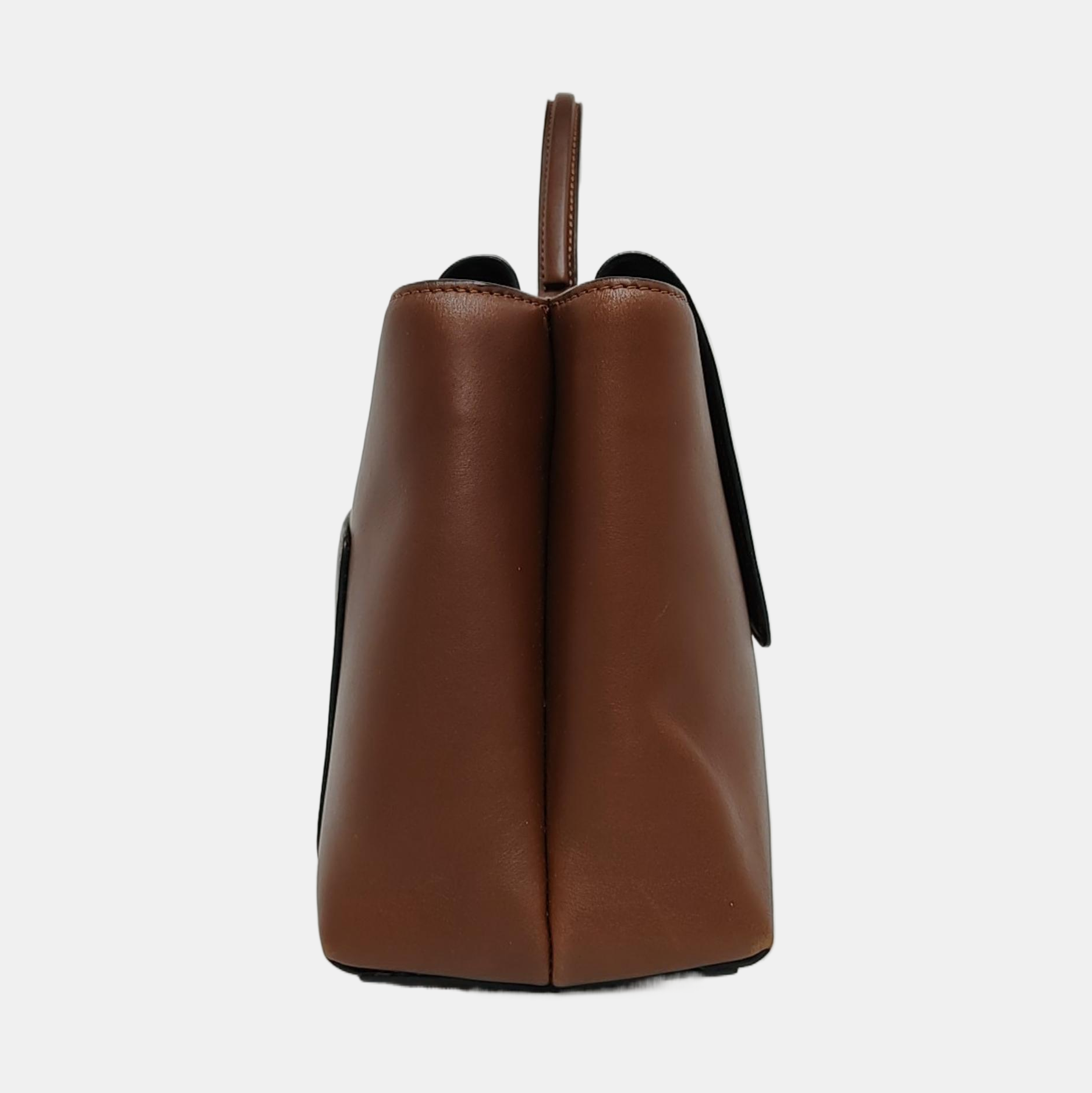 Leather Shoulder Bag Brown