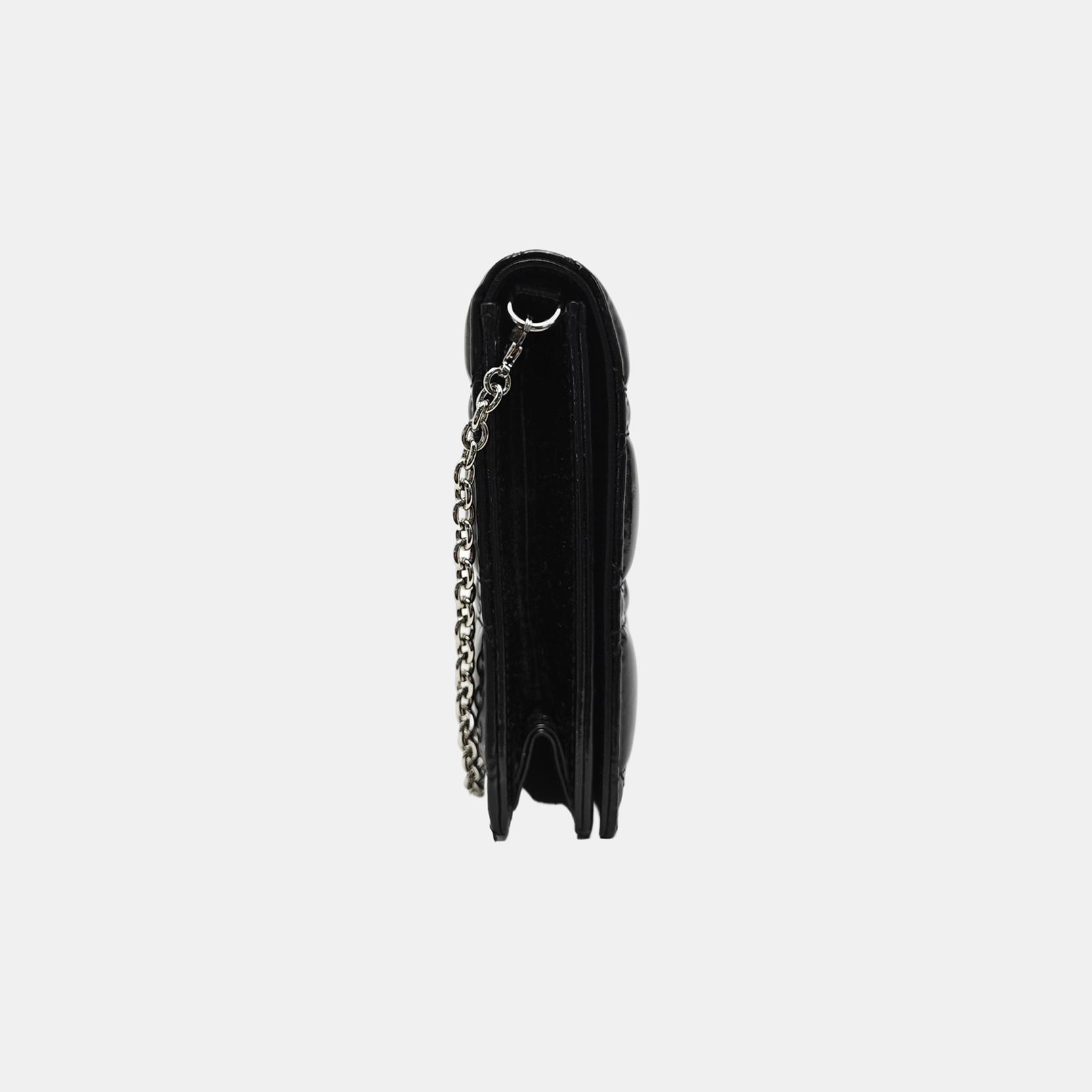 Lady Dior Medium Cannage Patent Leather Black