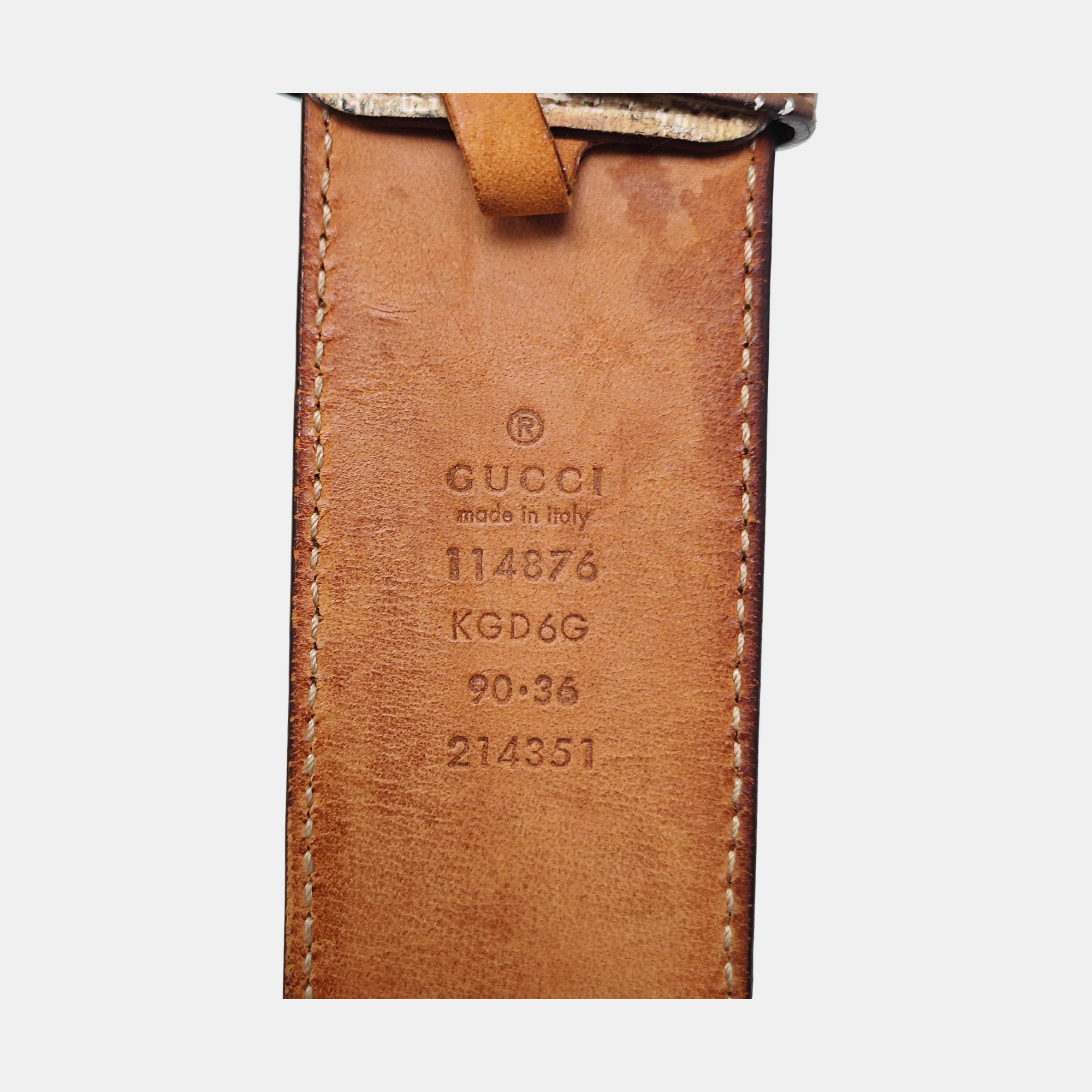 Leather Belt Beige