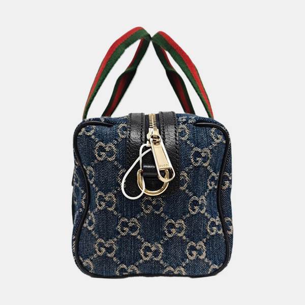 Ophidia Mini Monogram Denim Blue