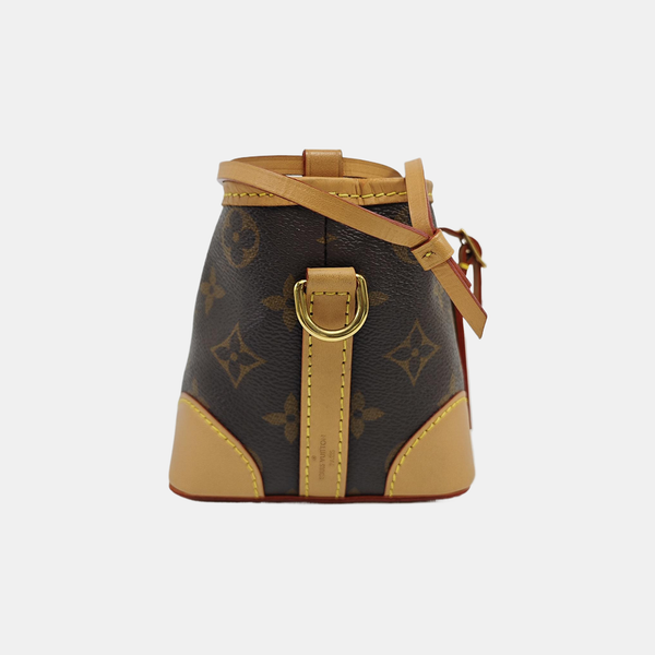 NOÉ Mini Monogram Coated Canvas Brown