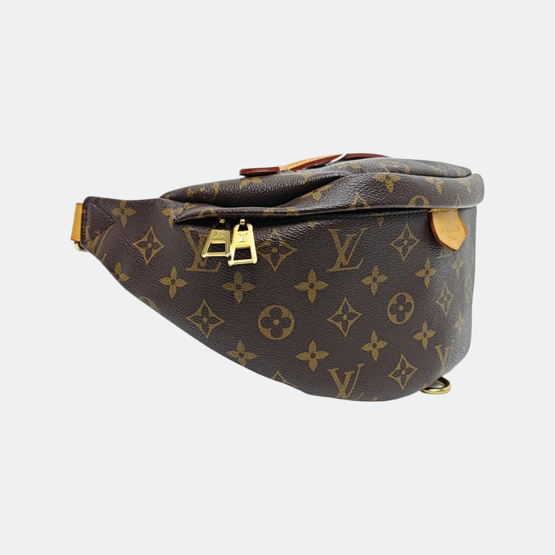 BUMBAG Monogram Coated Canvas Brown