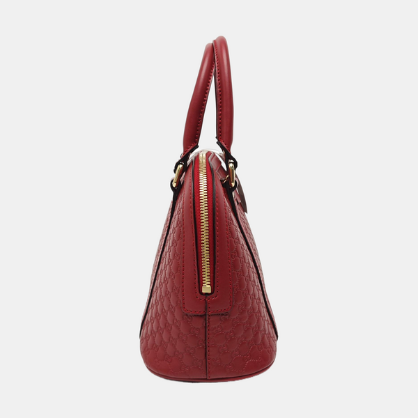 Microguccissima Monogram Calfskin Red
